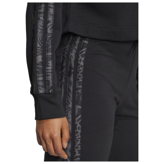 Adidas Γυναικείο φούτερ Essentials 3-Stripes Print French Terry Hoodie